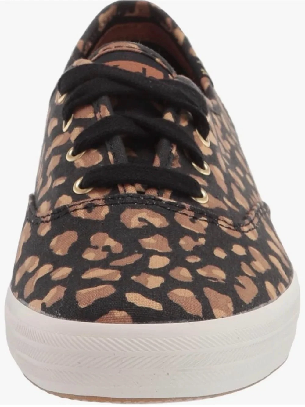 Keds Women's Champion Novelty Pack Leopard Print Canvas Sneaker - Black/Tan